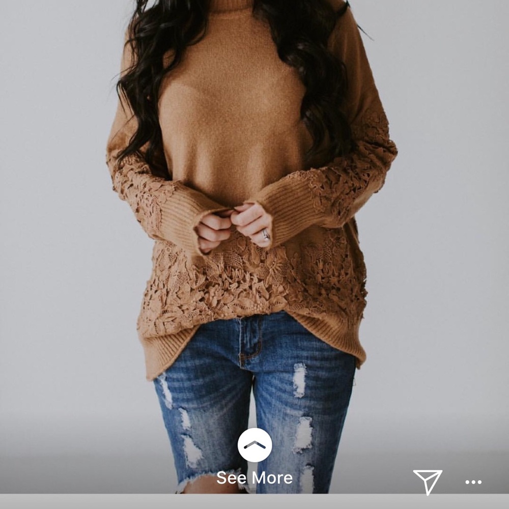 Lace sweater